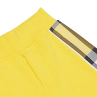 Short à motif check - Acid Yellow