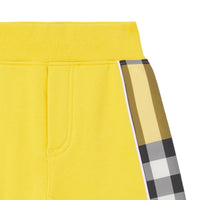 Short à motif check - Acid Yellow