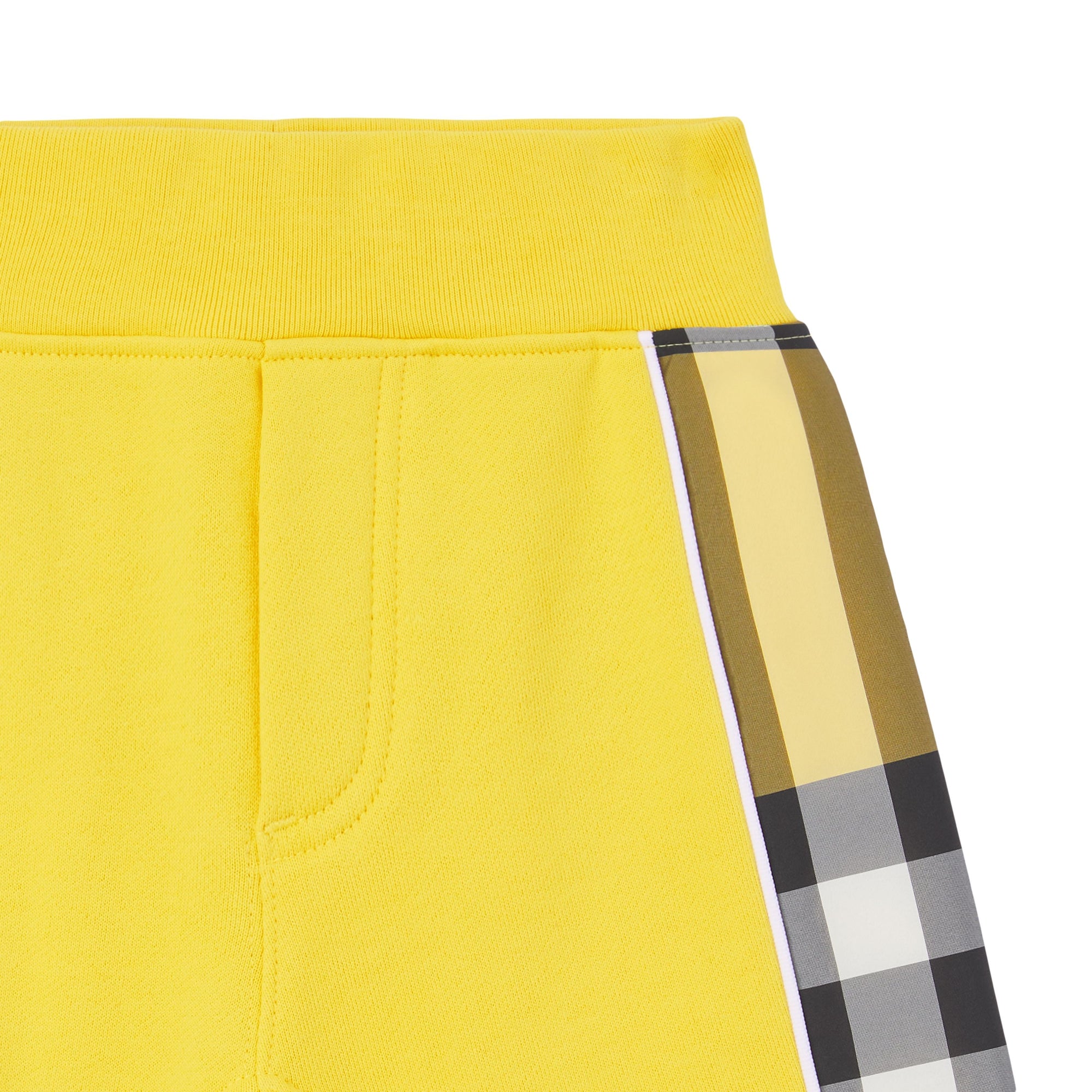 Short à motif check - Acid Yellow