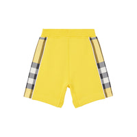 Short à motif check - Acid Yellow