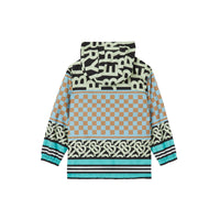 Veste à capuche à imprimé montage - Jade Bluet