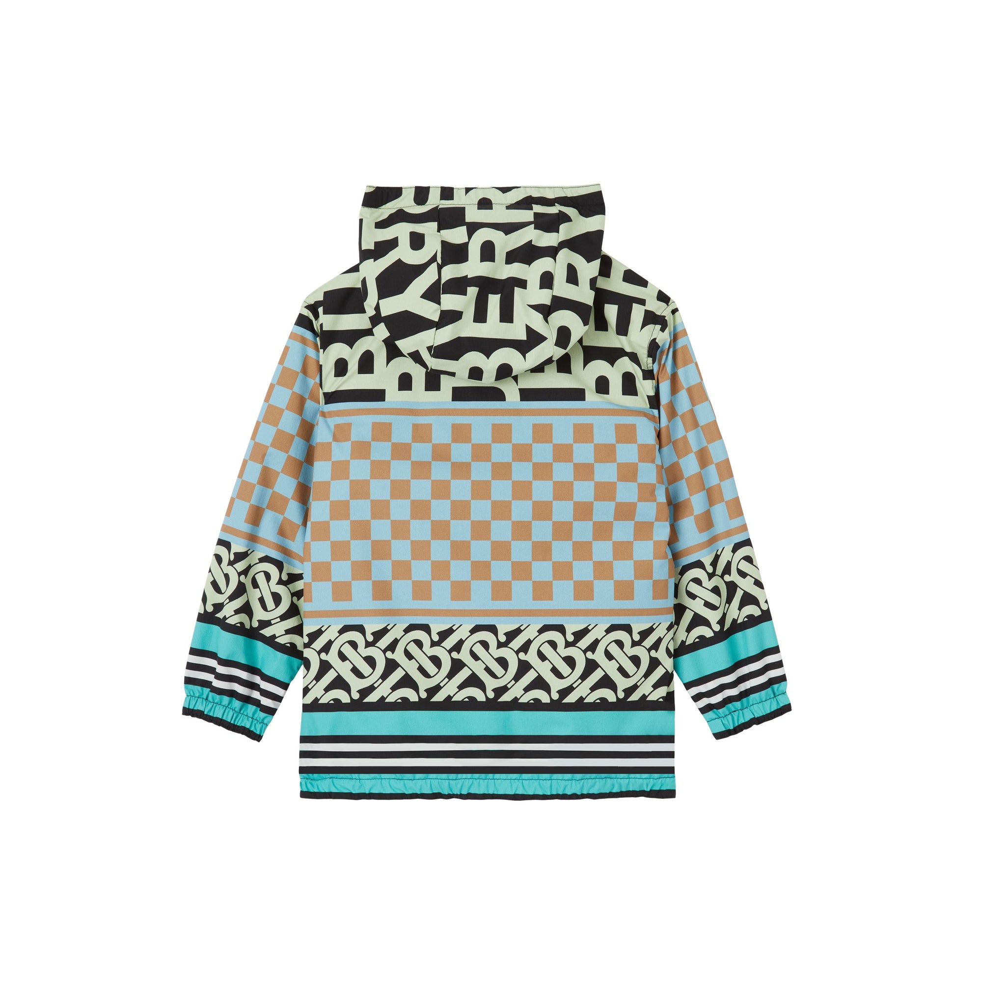 Veste à capuche à imprimé montage - Jade Bluet