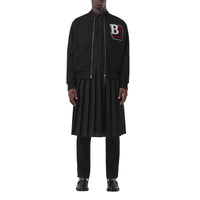 Bombers en coton mélangé à lettre - Black