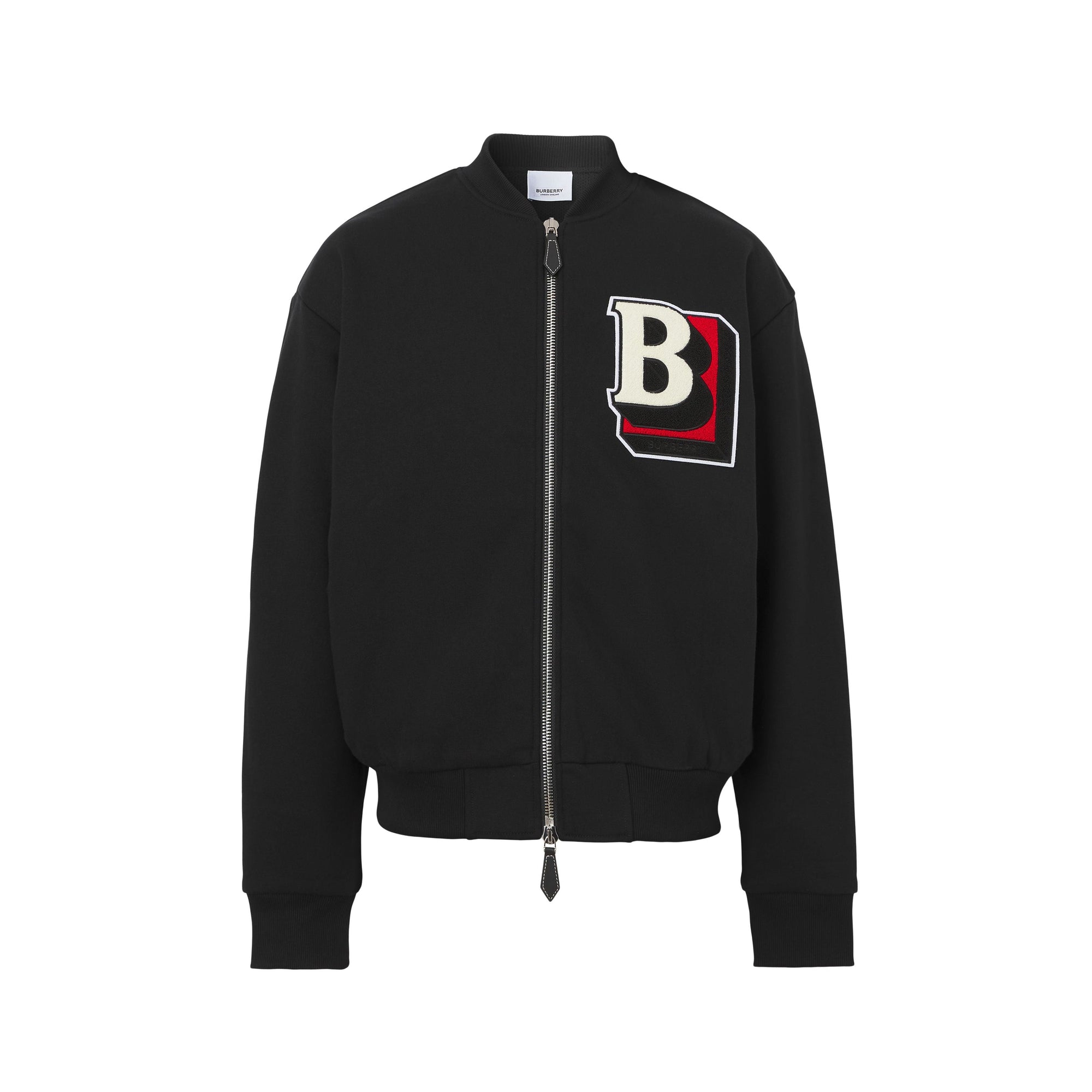 Bombers en coton mélangé à lettre - Black