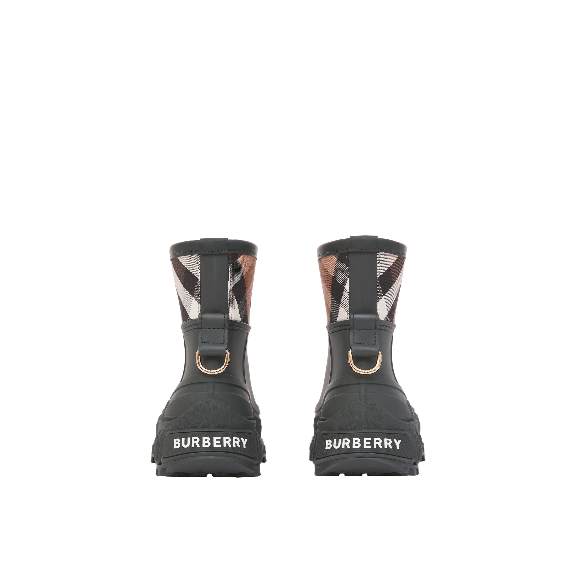Bottes de pluie à motif House check - Black