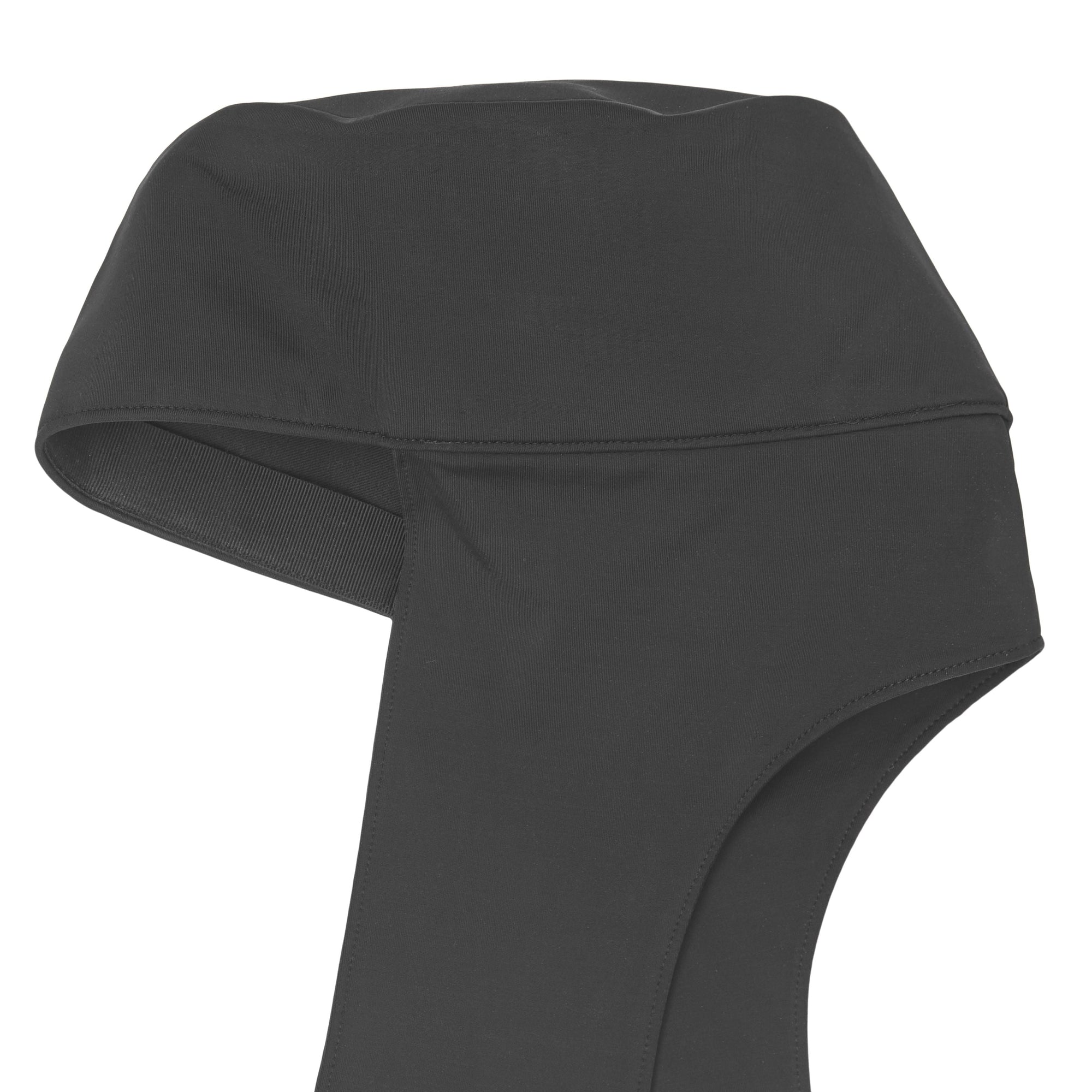 Bonnet de trappeur à large bordure en jersey stretch - Black