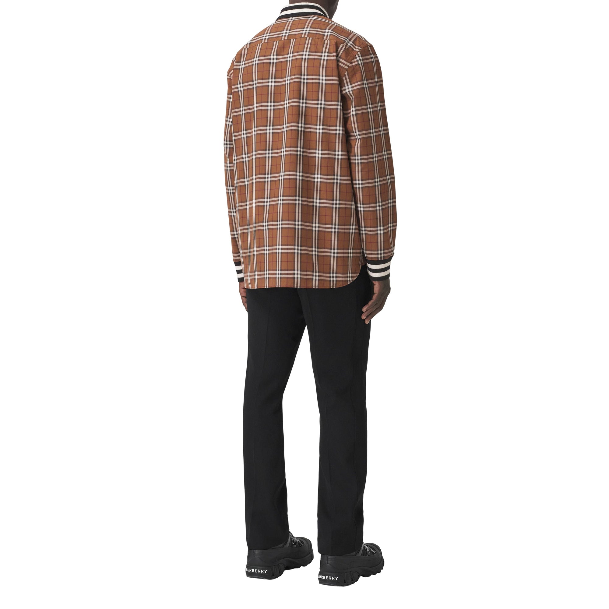 Chemise à motif check - Dark Birch Brown Check
