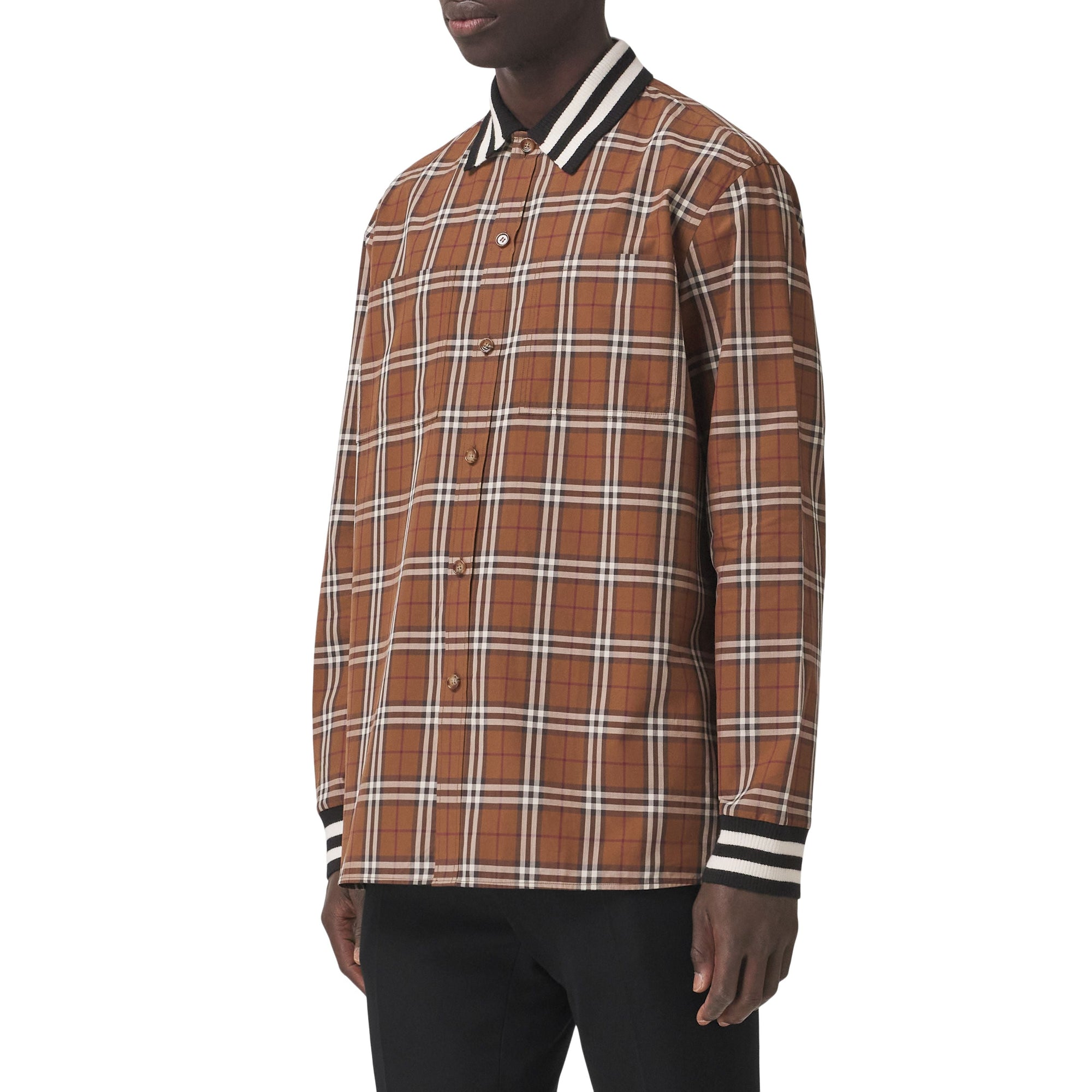 Chemise à motif check - Dark Birch Brown Check
