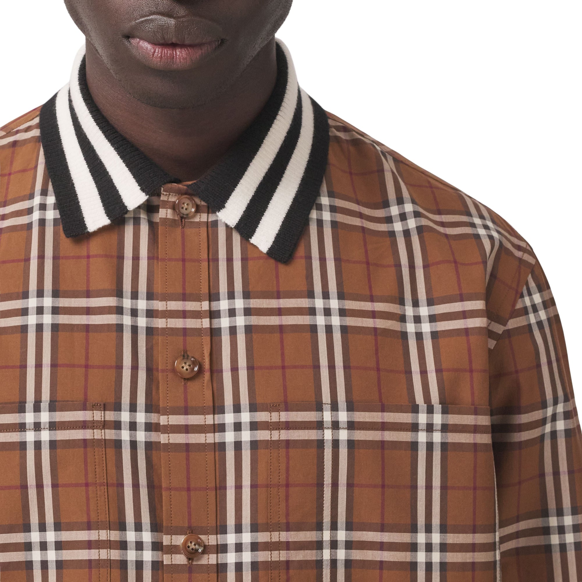 Chemise à motif check - Dark Birch Brown Check