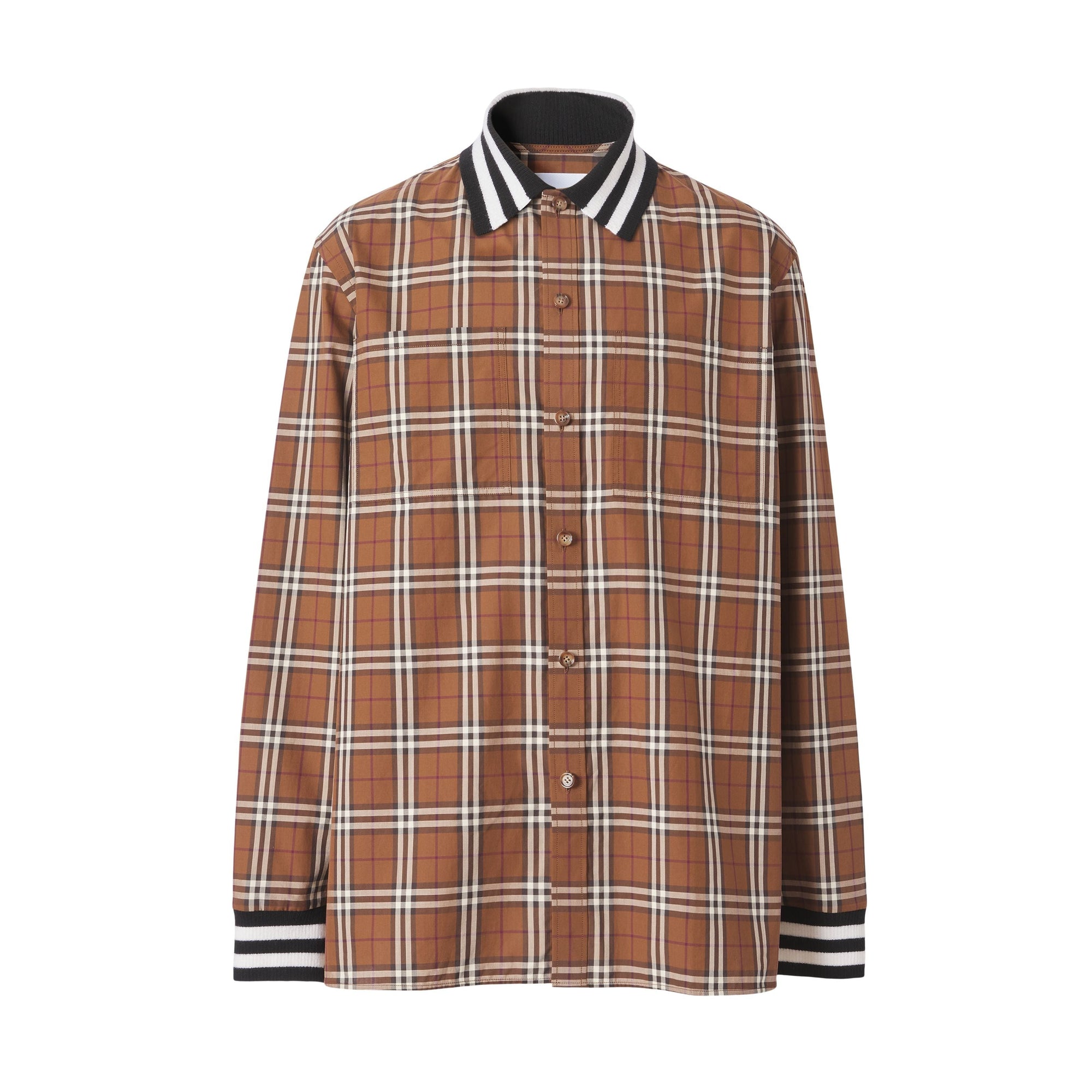 Chemise à motif check - Dark Birch Brown Check