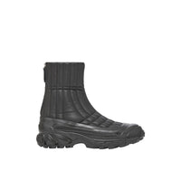 Bottines matelassées en cuir d'agneau - Black