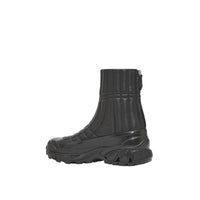 Bottines matelassées en cuir d'agneau - Black