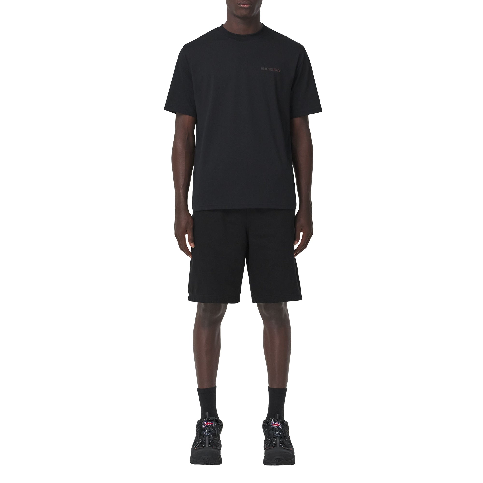 T-shirt en coton à logo - Black