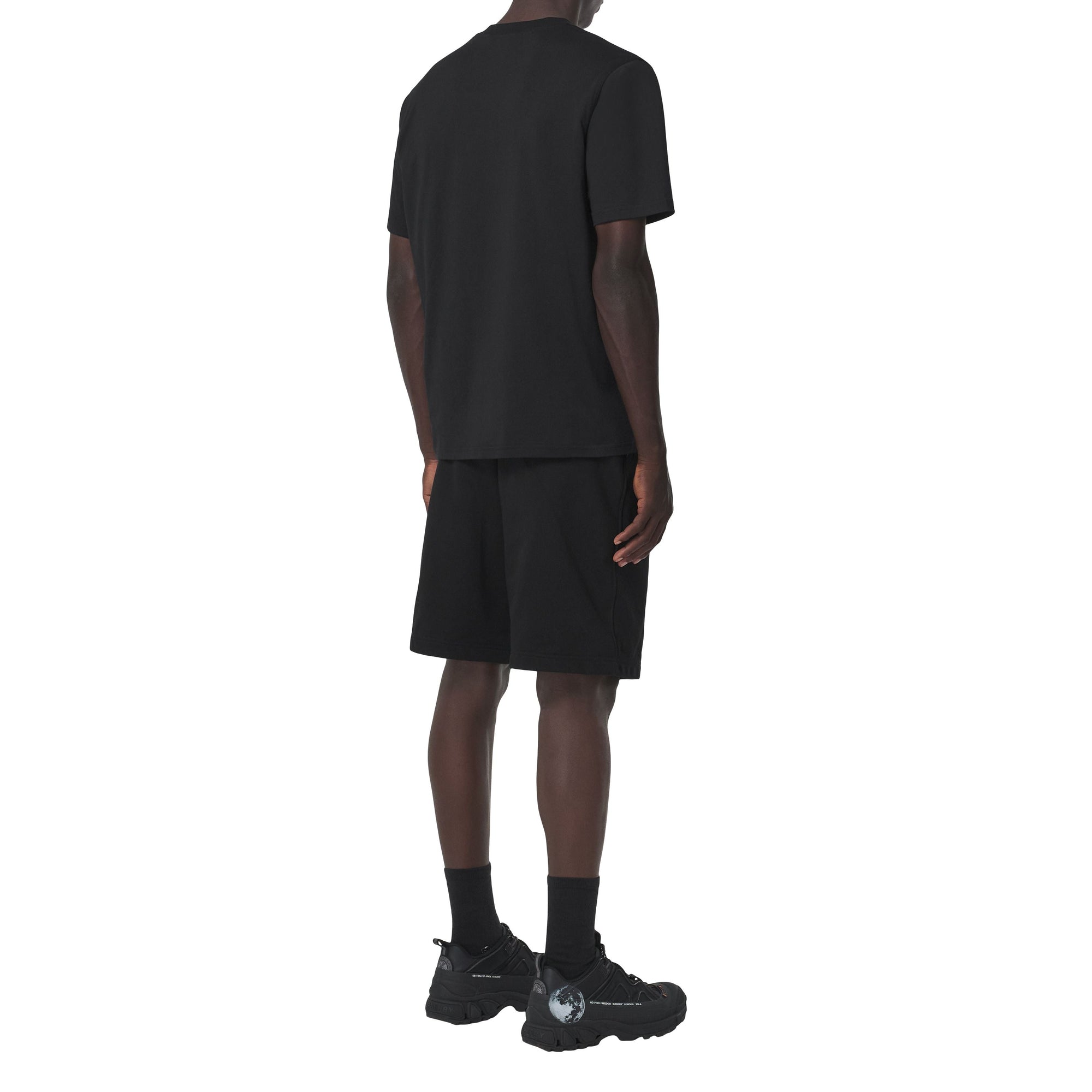 T-shirt en coton à logo - Black