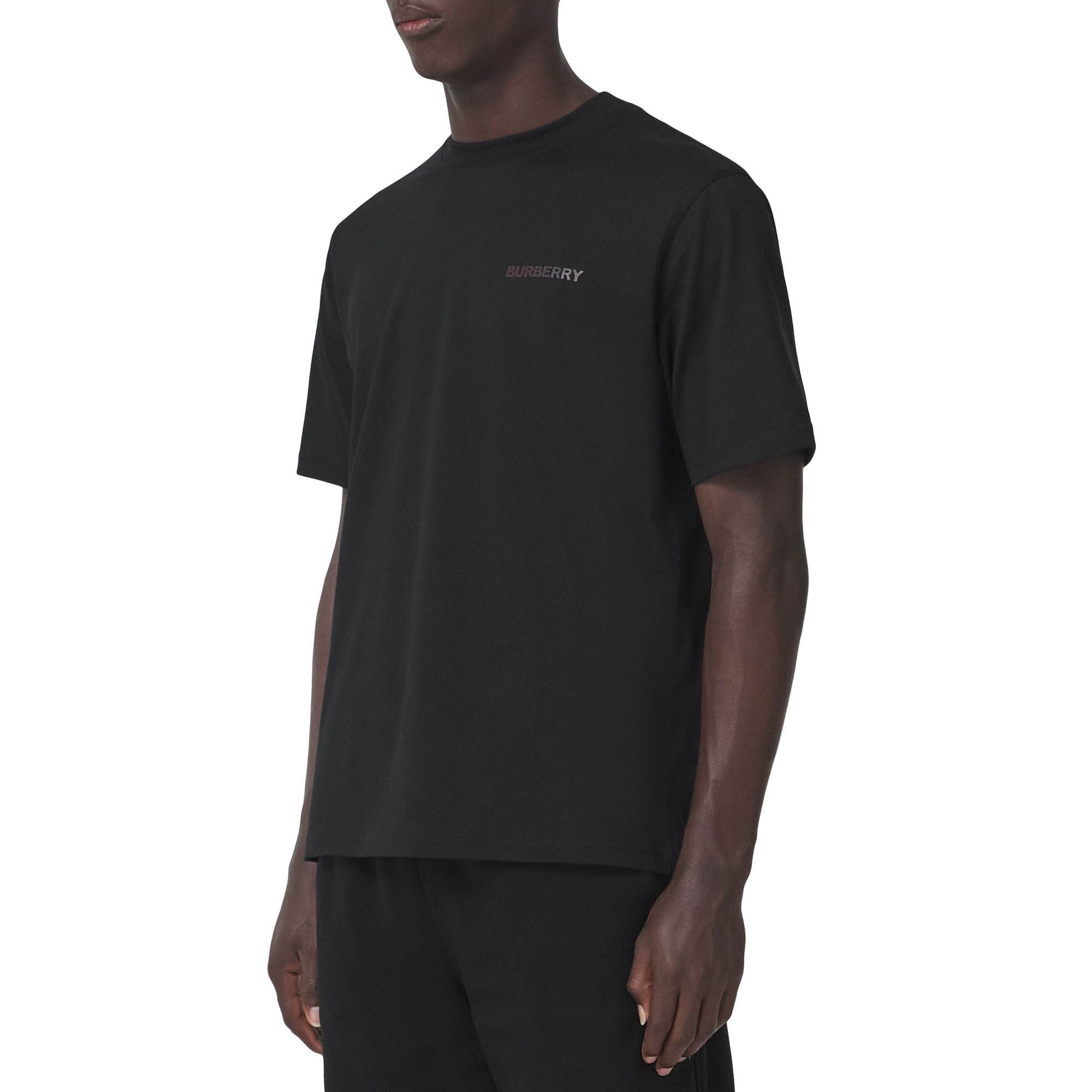 T-shirt en coton à logo - Black