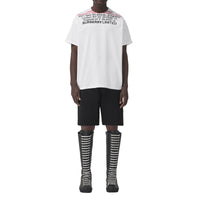 T-shirt oversize en coton à coordonnées - White