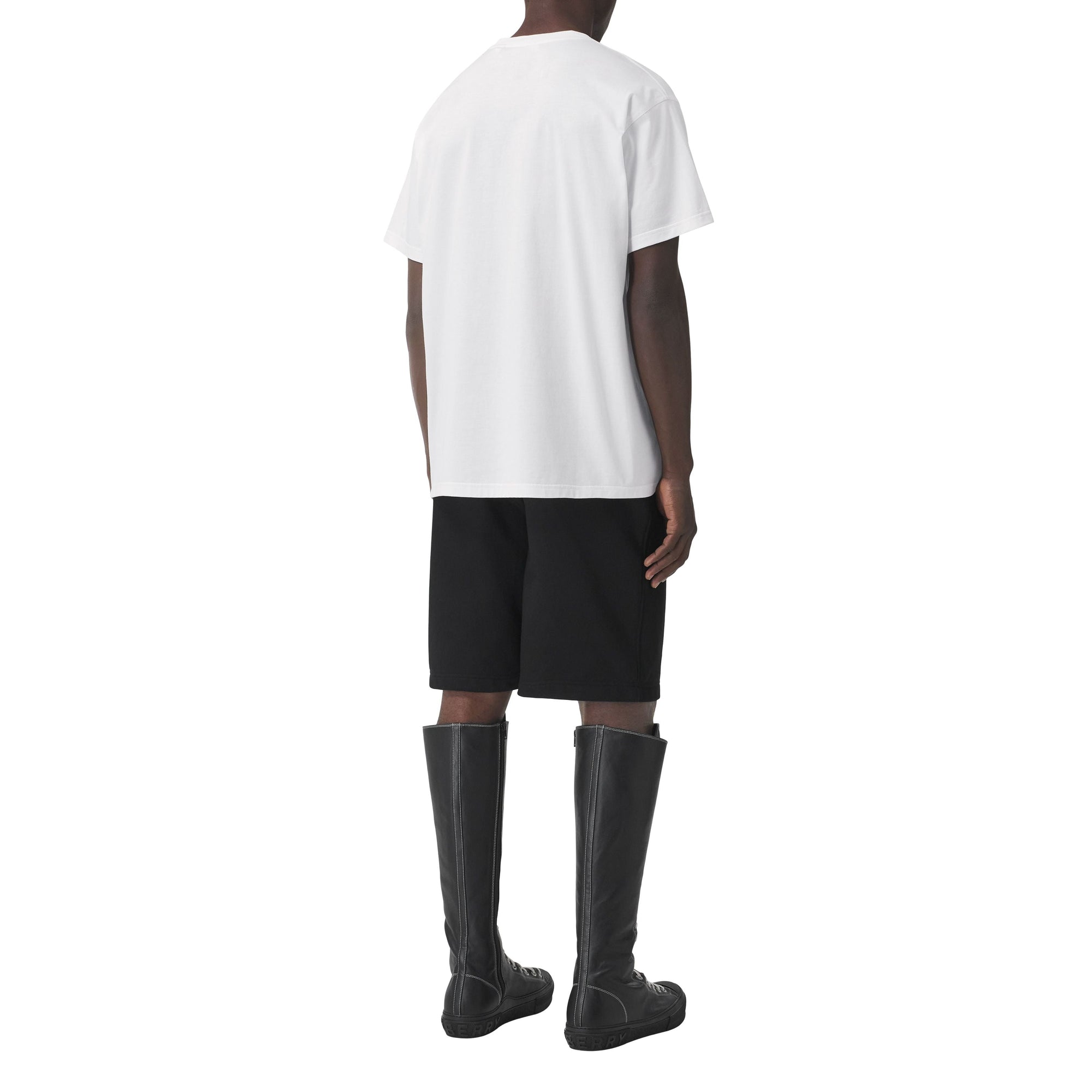 T-shirt oversize en coton à coordonnées - White