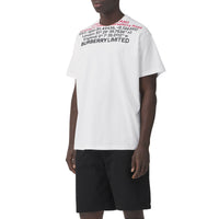 T-shirt oversize en coton à coordonnées - White