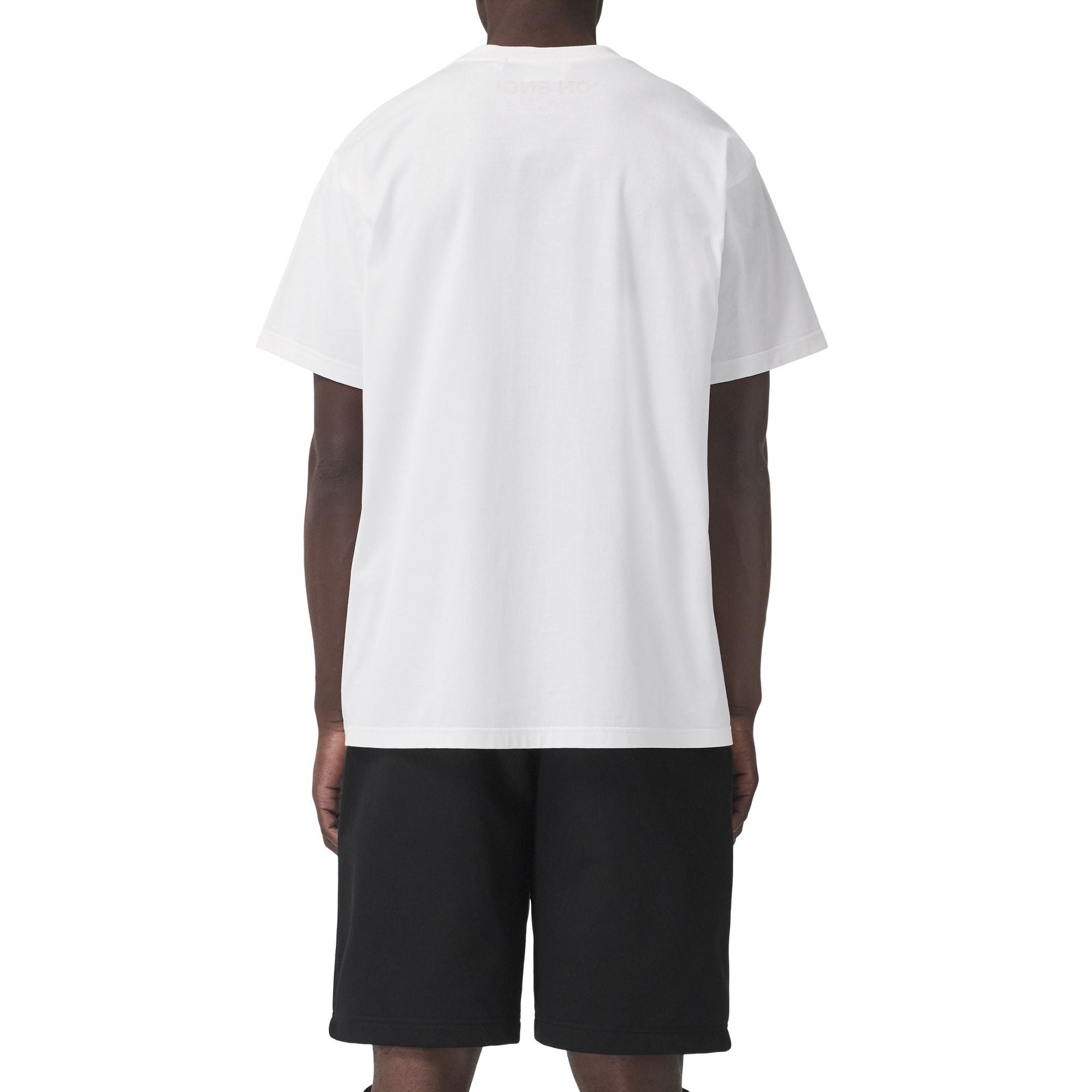 T-shirt oversize en coton à coordonnées - White