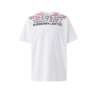 T-shirt oversize en coton à coordonnées - White