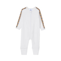 Coffret cadeau pour bébé à carreaux en trois pièces - White