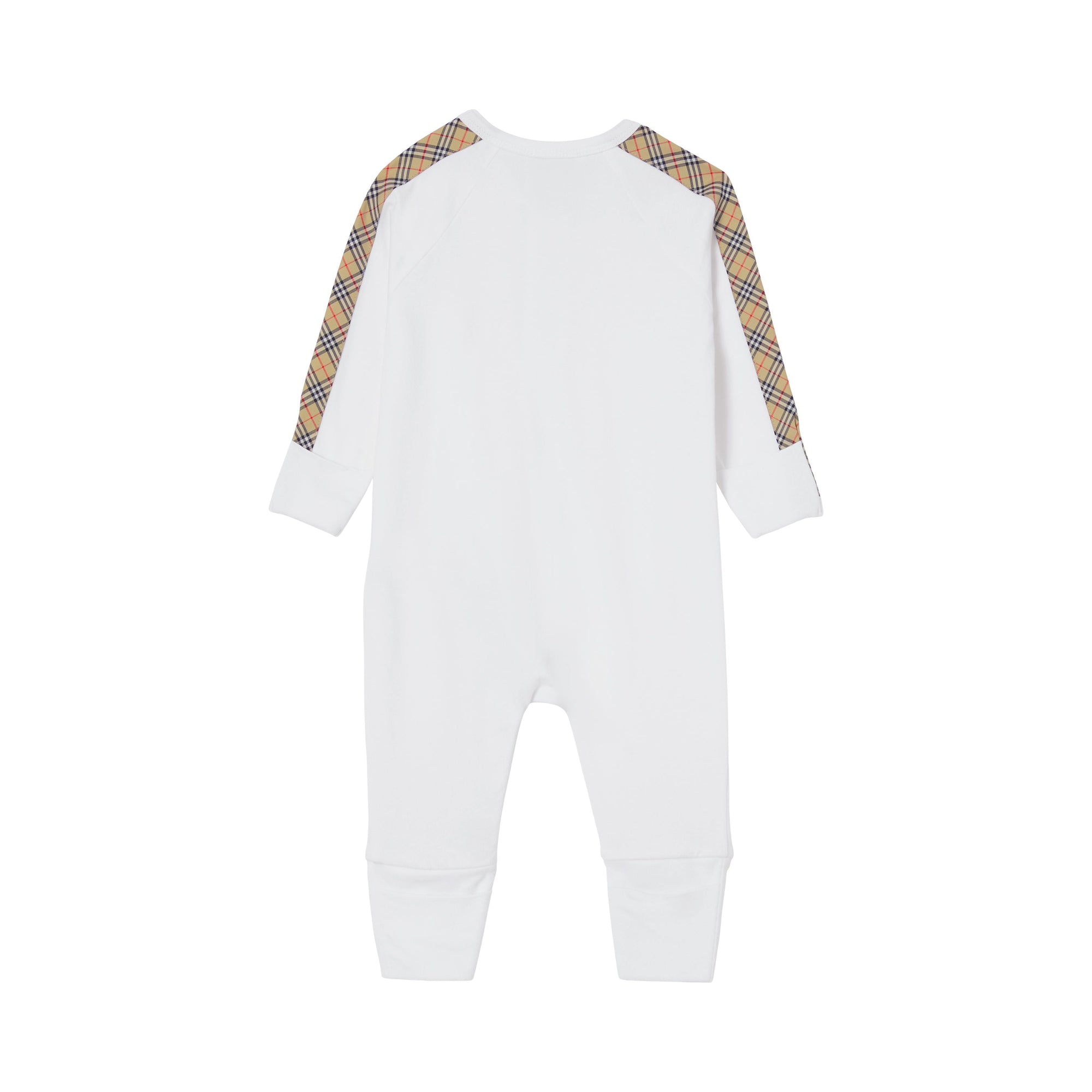 Coffret cadeau pour bébé à carreaux en trois pièces - White
