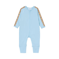 Coffret cadeau pour bébé à carreaux en trois pièces - Powdered Blue