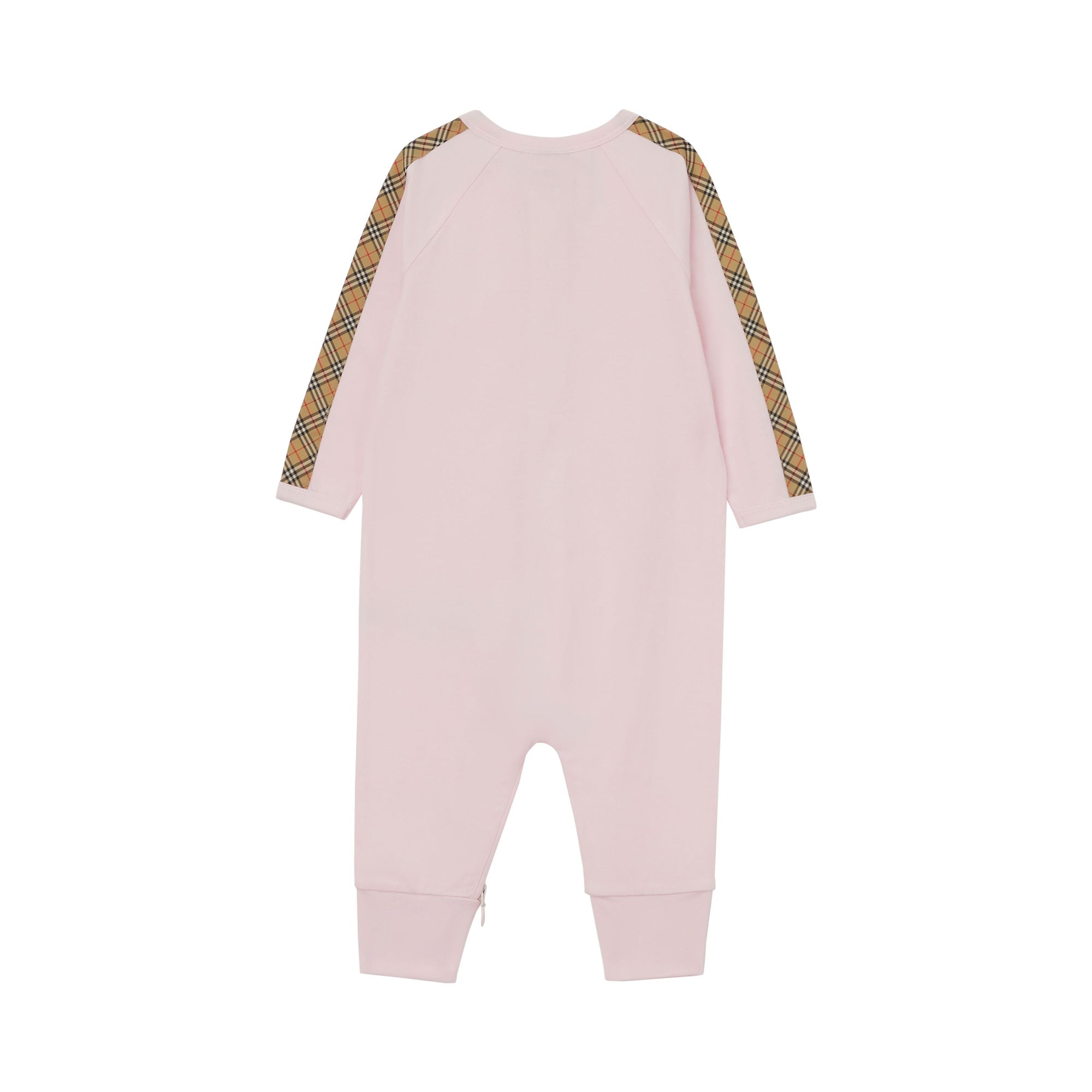 Coffret cadeau pour bébé à carreaux en trois pièces - Alabaster Pink