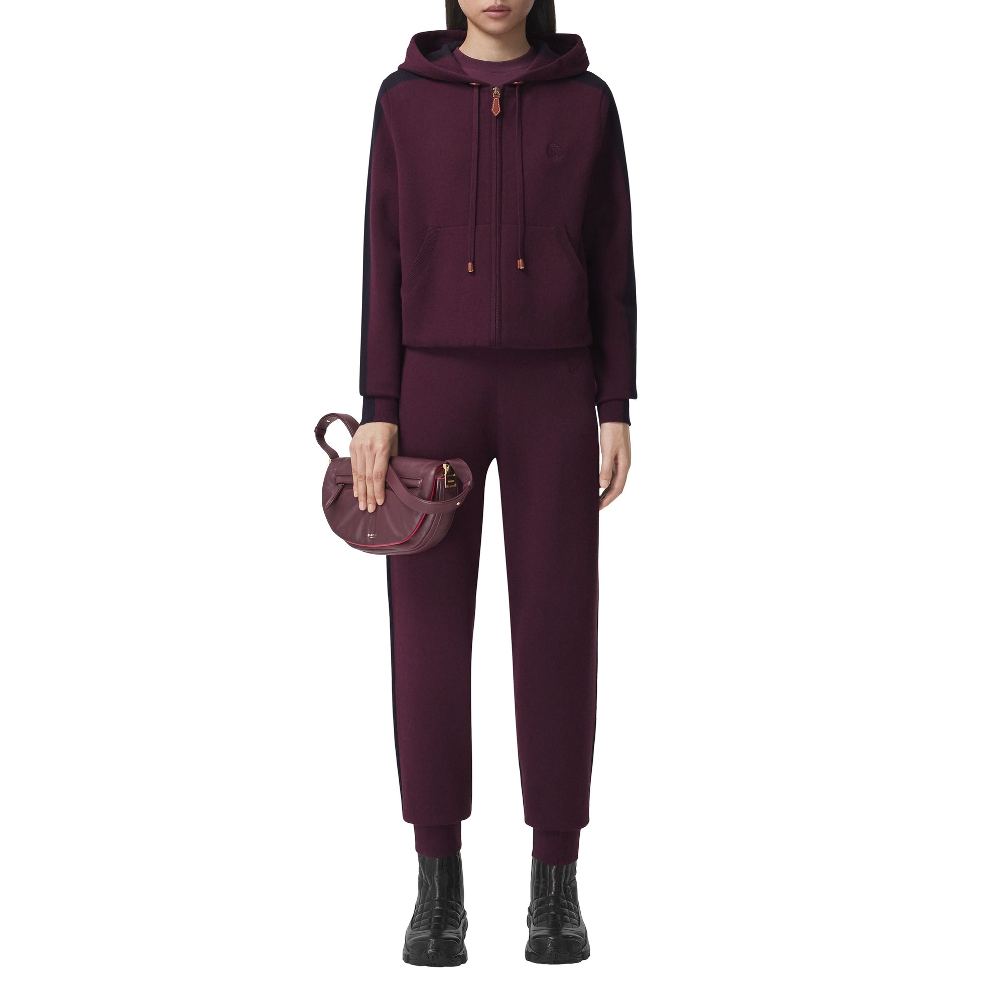 Pantalon de survêtement en cachemire - Deep Maroon