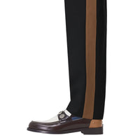 Pantalon de costume en laine et coton - Black