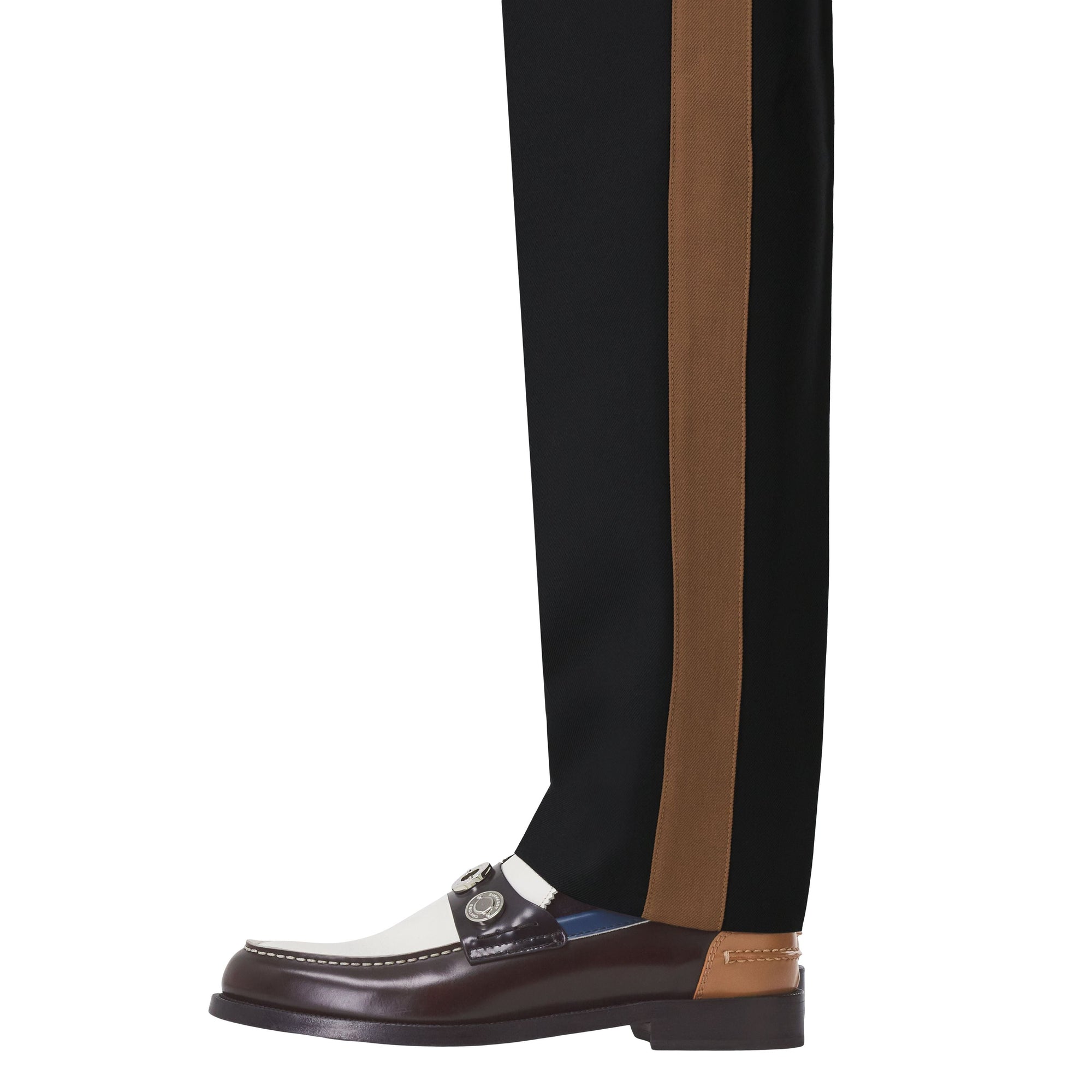 Pantalon de costume en laine et coton - Black