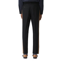 Pantalon de costume en laine et coton - Black