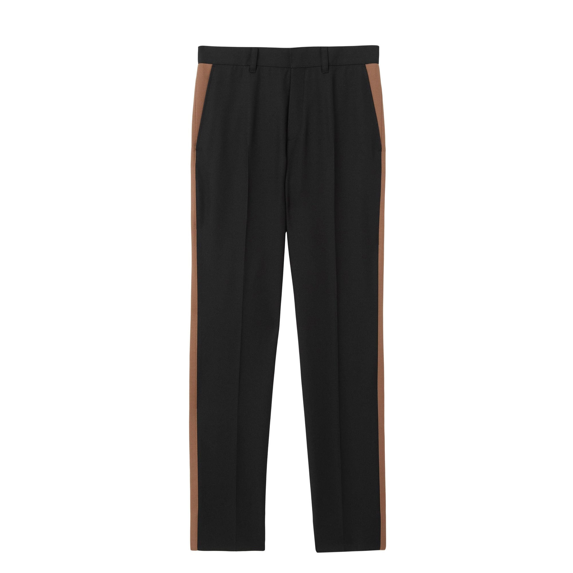 Pantalon de costume en laine et coton - Black