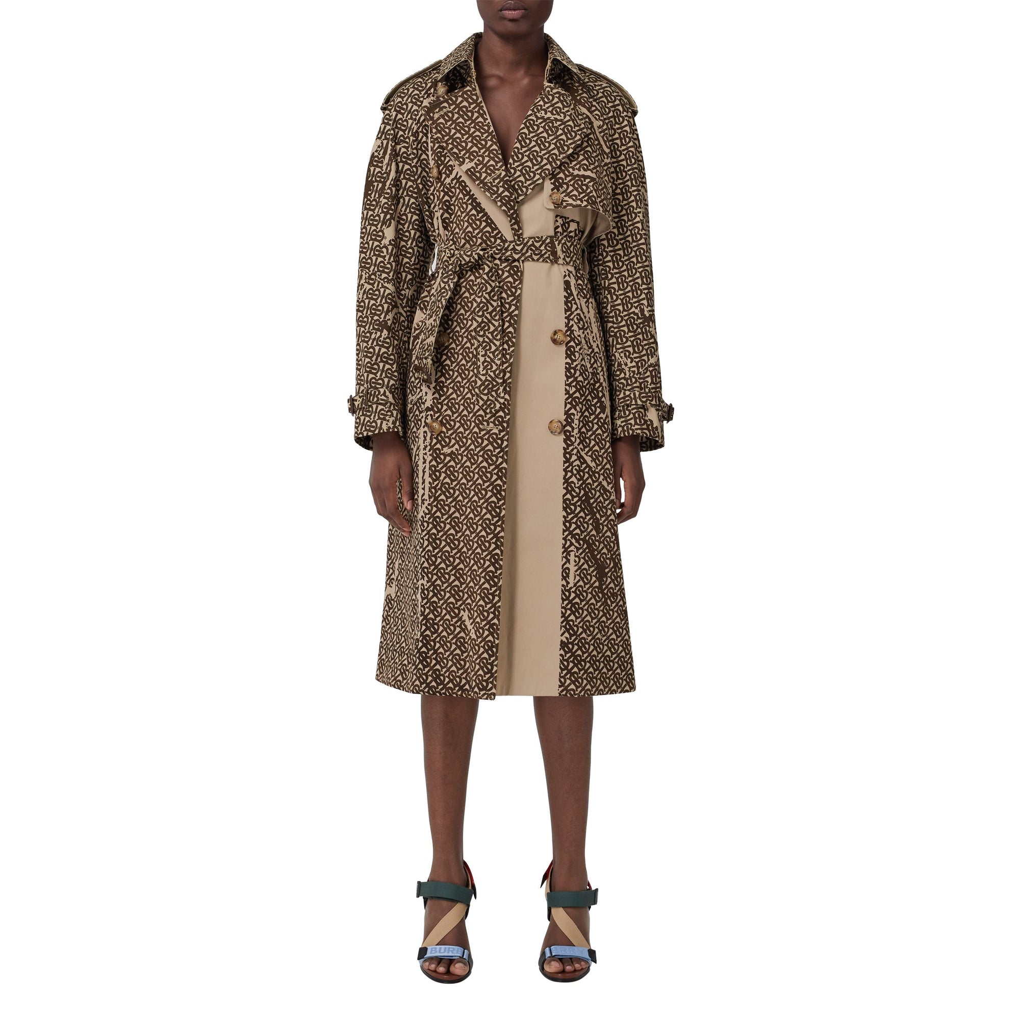 Trench en coton Monogram - Honey Pfp