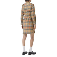 Robe chemise ceinturée à motif Vintage check - Archive Beige Check