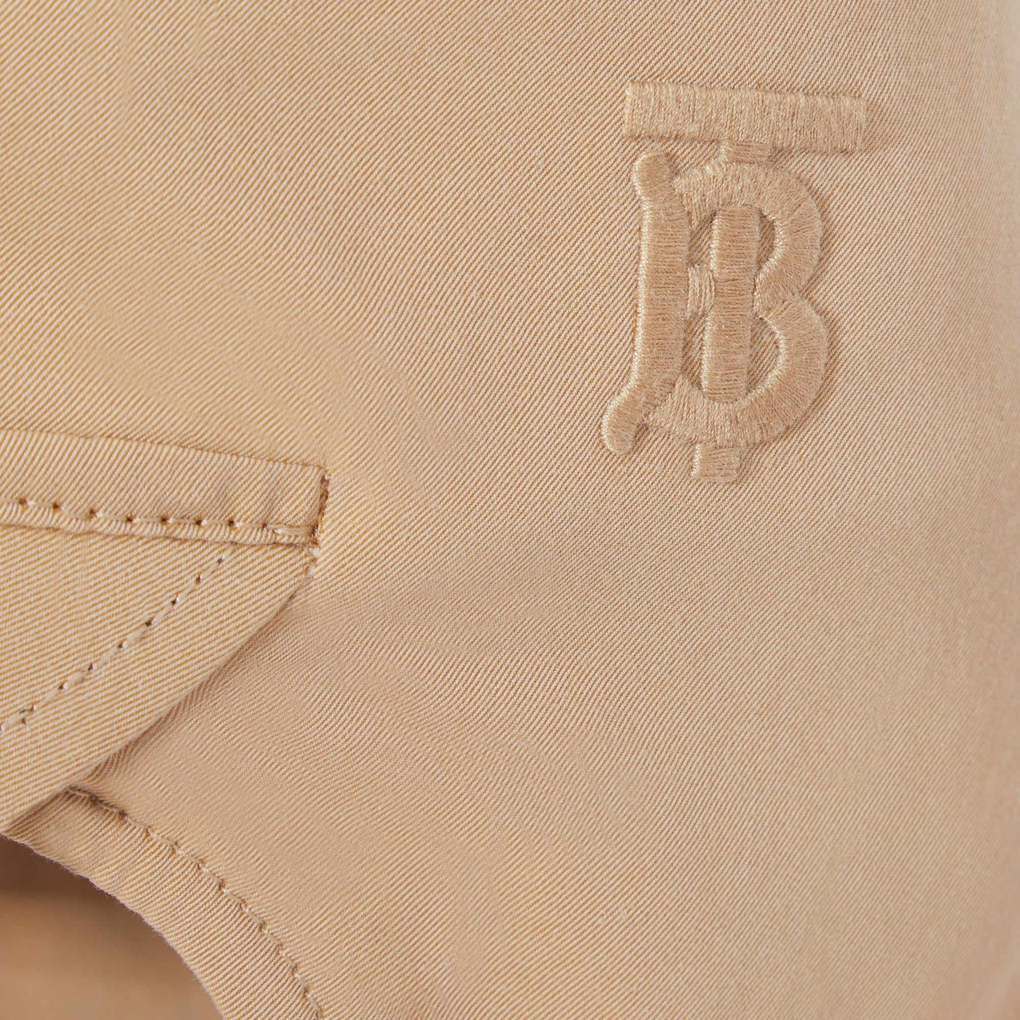 Casquette en gabardine de coton Monogram - Honey