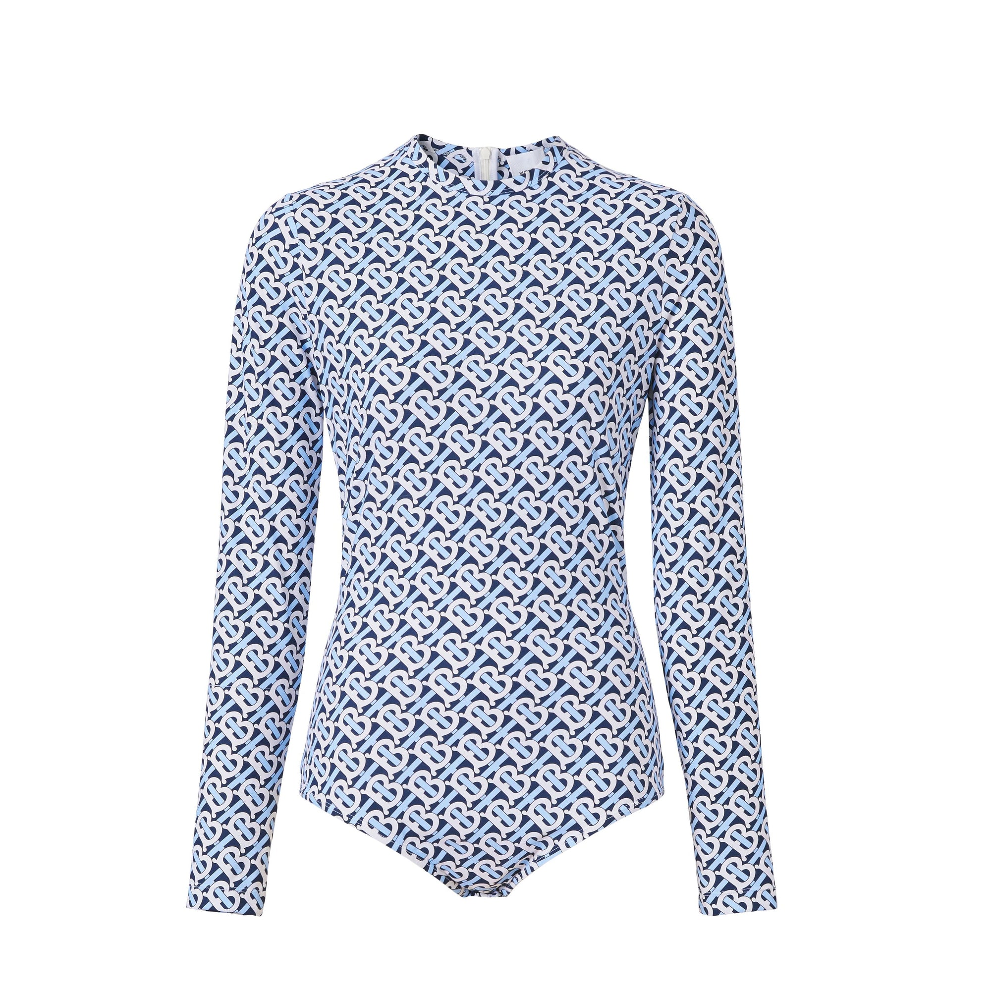 Body en jersey stretch Monogram - Cobalt Blue