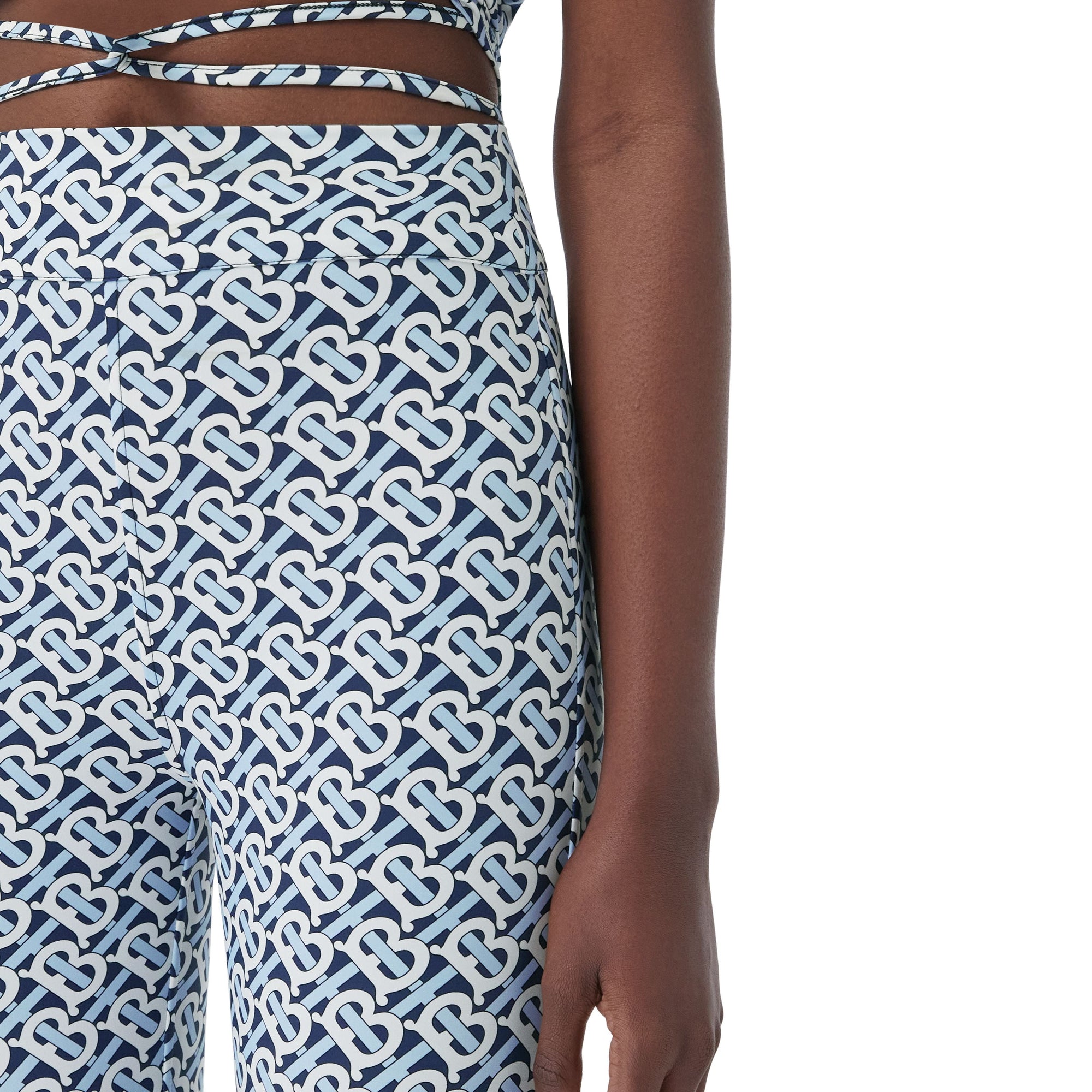 Legging en jersey stretch Monogram - Cobalt Blue