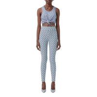 Legging en jersey stretch Monogram - Cobalt Blue