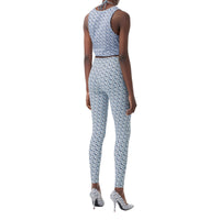 Legging en jersey stretch Monogram - Cobalt Blue