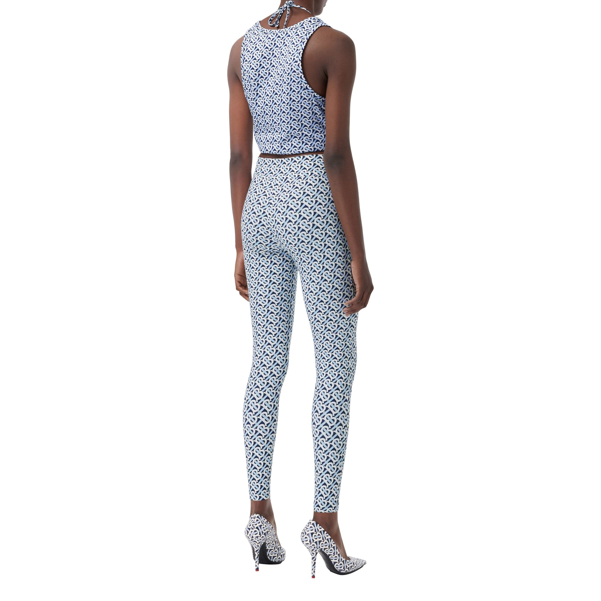 Legging en jersey stretch Monogram - Cobalt Blue