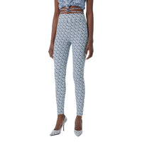 Legging en jersey stretch Monogram - Cobalt Blue