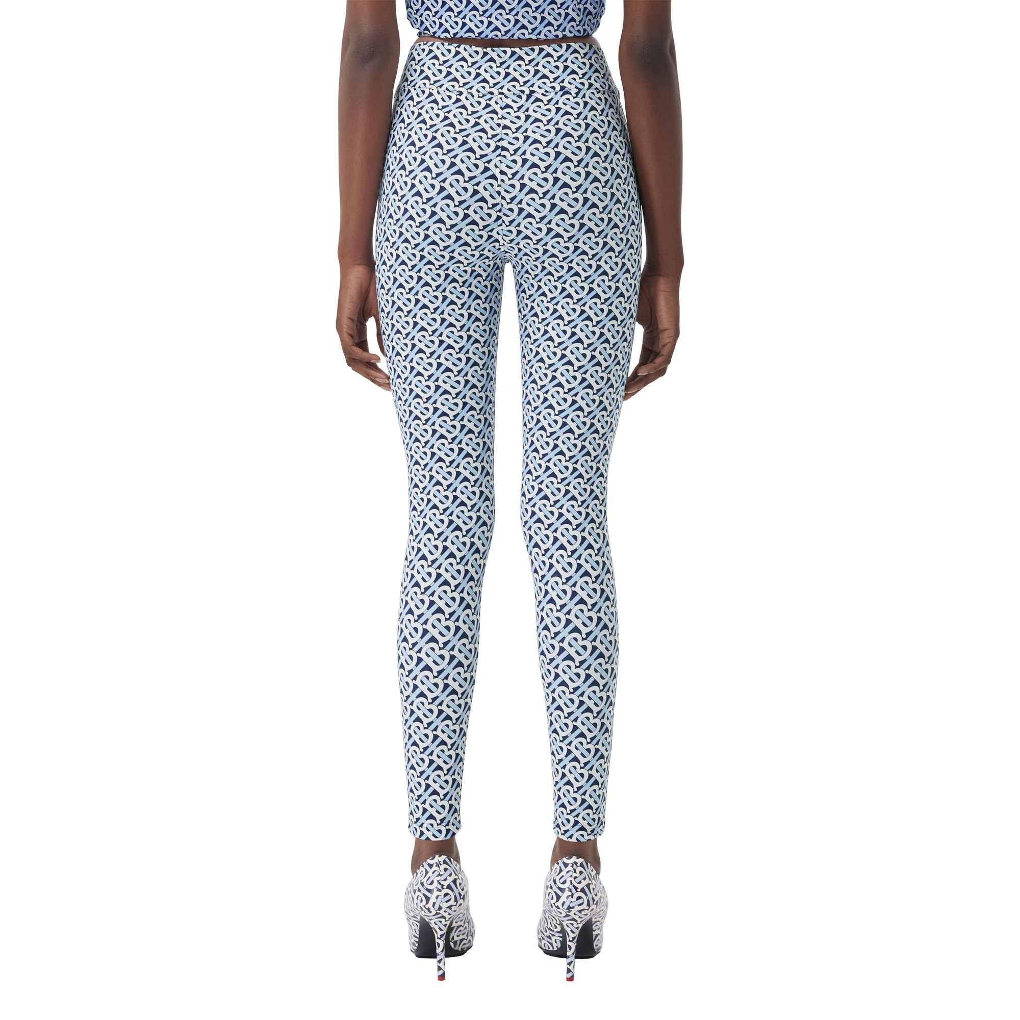 Legging en jersey stretch Monogram - Cobalt Blue