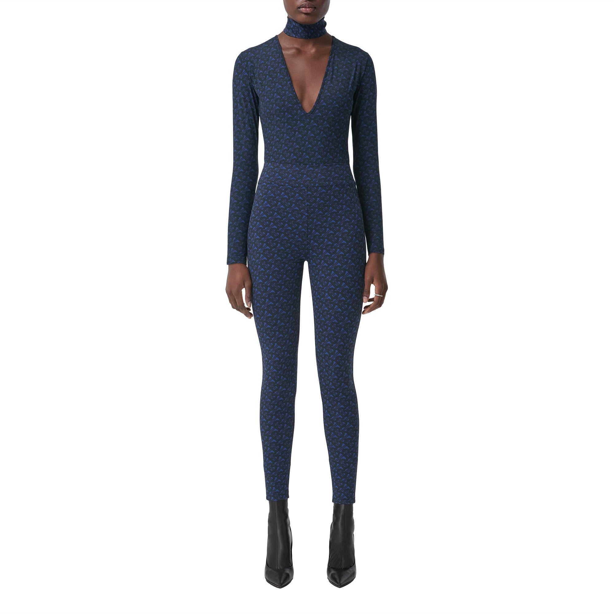 Legging en jersey stretch Monogram - Deep Royal Blue