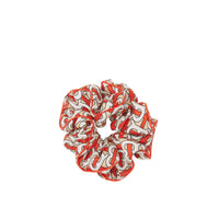 Chouchou en sergé de soie Monogram - Vermillion