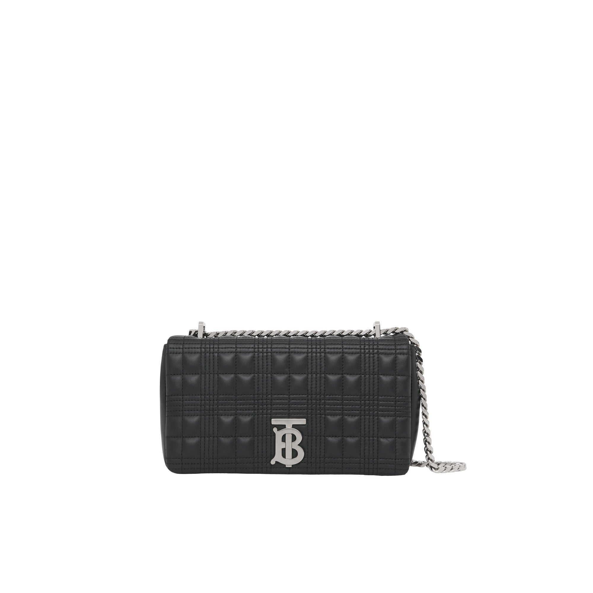 Petit sac Lola matelassé en cuir d'agneau - Black