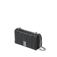 Petit sac Lola matelassé en cuir d'agneau - Black