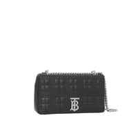 Petit sac Lola matelassé en cuir d'agneau - Black
