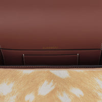 Petit sac Olympia en poil de veau à imprimé daim - Beige