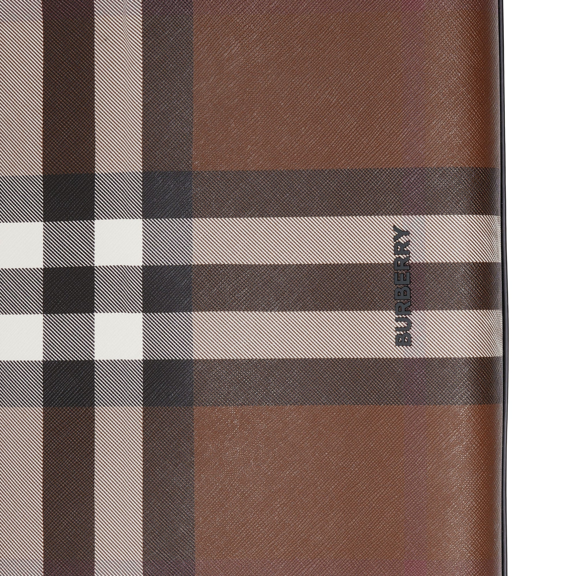 Cabas Denny à motif check - Dark Birch Brown
